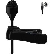 J K MIC-J 044 Lavalier Lapel Clip On Omni-Directional Condenser Microphone Compatible with Shure Wireless Transmitter (Mini XLR TA4F Connector)