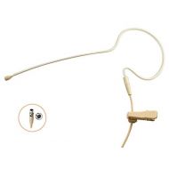 Pro Headset Headworn Single Earhook Microphone JK MIC-J S90 Compatible with Shure Wireless Transmitter