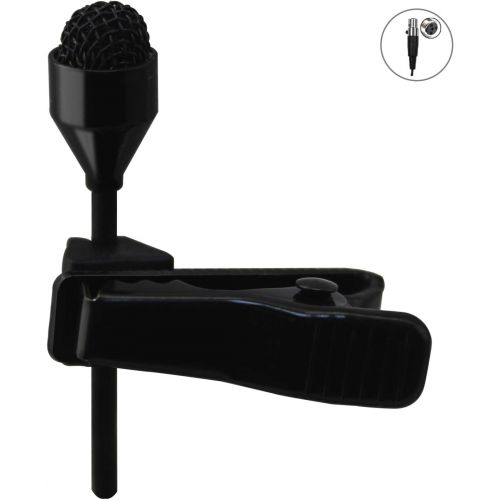  JK MIC-J 044 Lavalier Lapel Clip On Omni-Directional Condenser Microphone Compatible with Shure Wireless Transmitter (Mini XLR TA4F Connector)