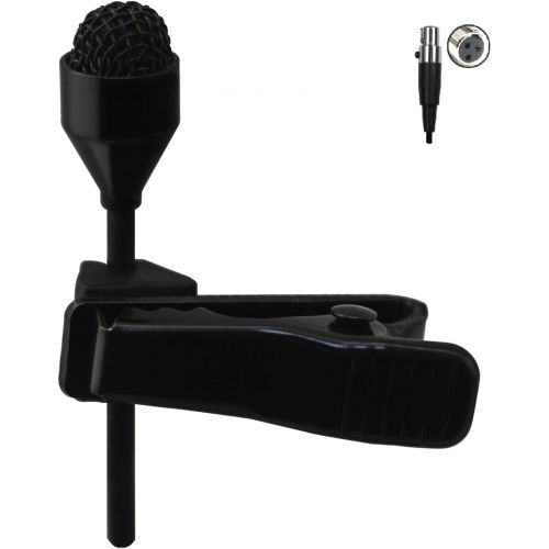  JK MIC-J 044 Lapel Microphone Lavalier Microphone Compatible with AKG Samson Wireless Transmitter - Mini XLR TA3F Plug