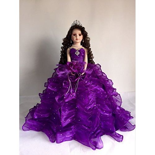  Jmisa 18 Umbrella Porcelain Dolls Quince Anos Purple by J Misa