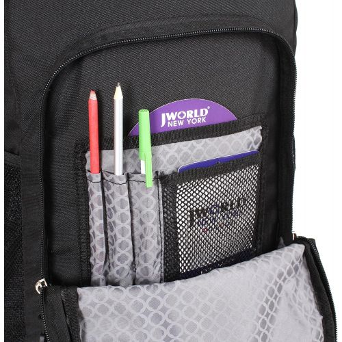  [아마존베스트]J+World+New+York J World New York Sunny Rolling Backpack for School & Travel, 17 inch