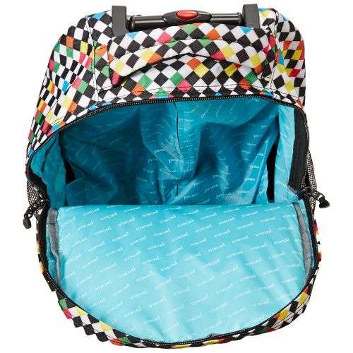  J World New York Sunrise Rolling Backpack, Checkers, One Size