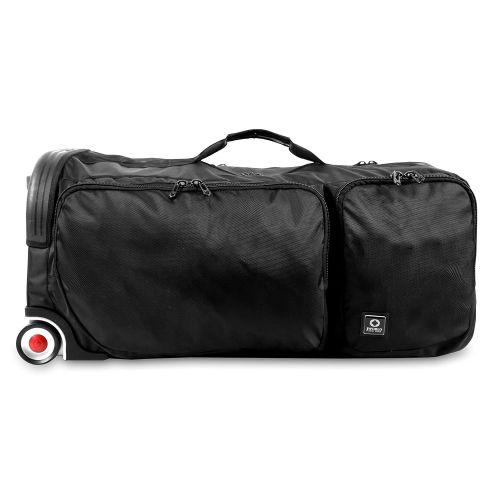  J World New York Ziton 30 Inch Stand Up Rolling Duffel, Black