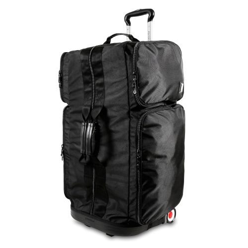  J World New York Ziton 30 Inch Stand Up Rolling Duffel, Black