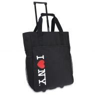 J World New York Ilny Rolling Tote, Black