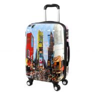 J World New York Art Polycarbonate Carry-on Luggage, Time Square