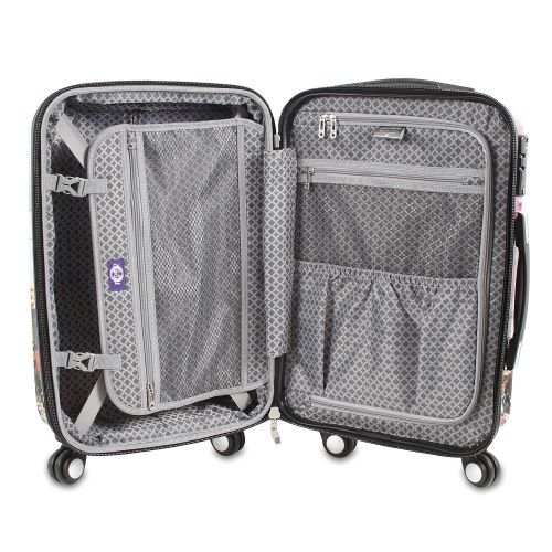  J World New York Art Polycarbonate Carry-on Luggage, Time Square