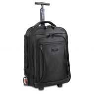 J World New York Astor Business Rolling Backpack, Black