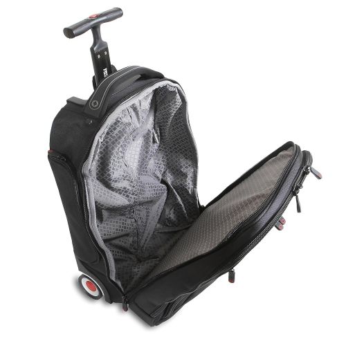  J World New York Astor Business Rolling Backpack, Black