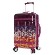 J World New York Taqoo Polycarbonate Carry On Art Luggage, Brown Night