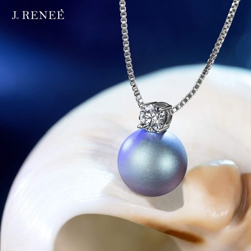  [아마존 핫딜]  [아마존핫딜]J. RENEEE J.RENEEE Zirkon Perle Kette Damen mit Swarovski Perlen, Halsketten fuer Frauen