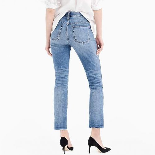 제이크루 J.Crew Vintage straight jean in reed wash with button fly