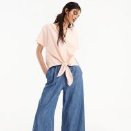 Jcrew Petite tie-front top