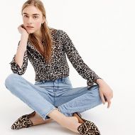 Jcrew Slim perfect shirt in leopard print