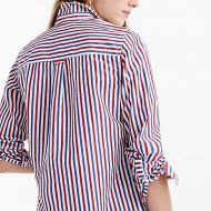 Jcrew Classic-fit boy shirt in red-and-blue stripe