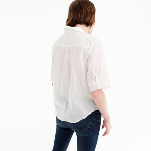 제이크루 Jcrew Petite short-sleeve button-up shirt