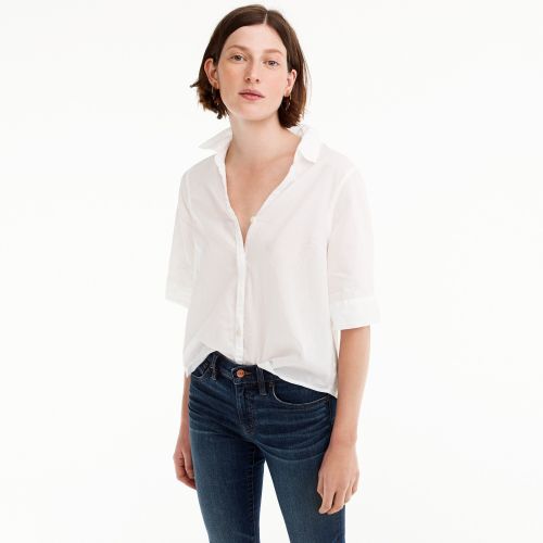 제이크루 Jcrew Petite short-sleeve button-up shirt