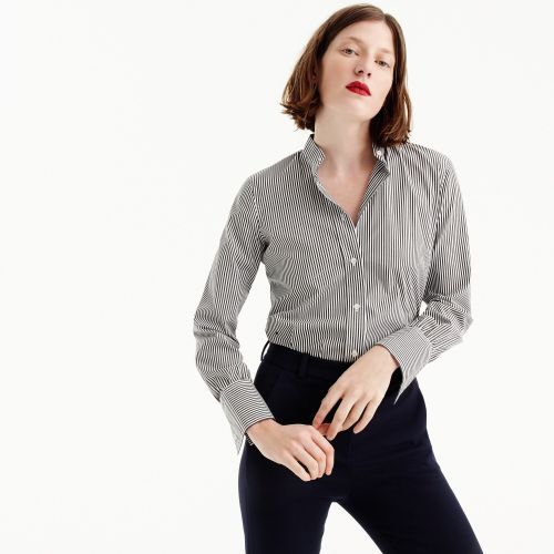 제이크루 Jcrew Stretch tailored perfect bodysuit in stripe