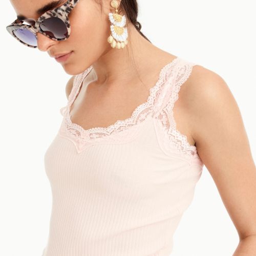 제이크루 Jcrew Lace trim tank top