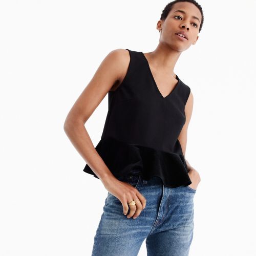 제이크루 Jcrew Velvet peplum top