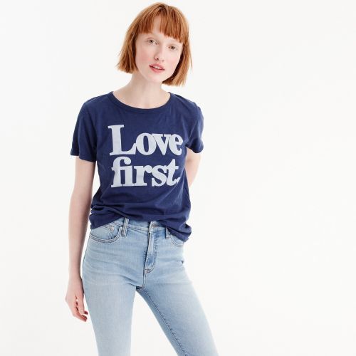 제이크루 Jcrew "Love first" T-shirt