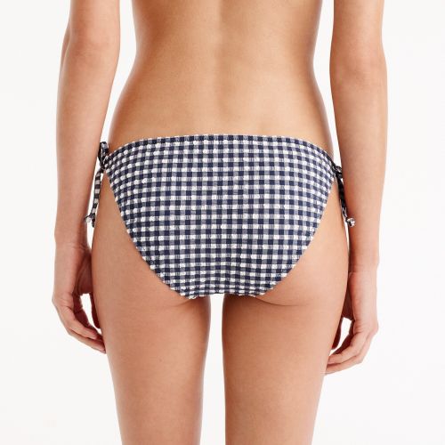 제이크루 Jcrew Gingham string bikini bottom