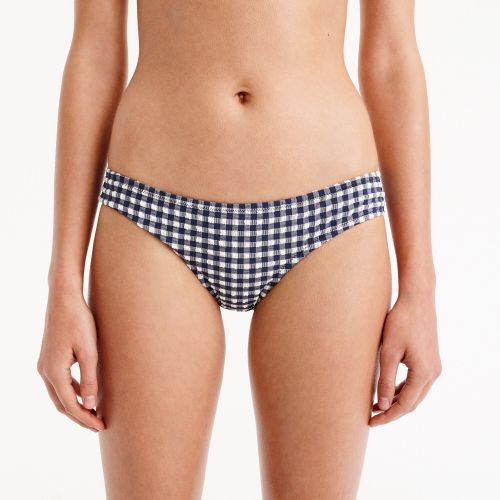 제이크루 Jcrew Surf hipster bikini bottom in classic gingham