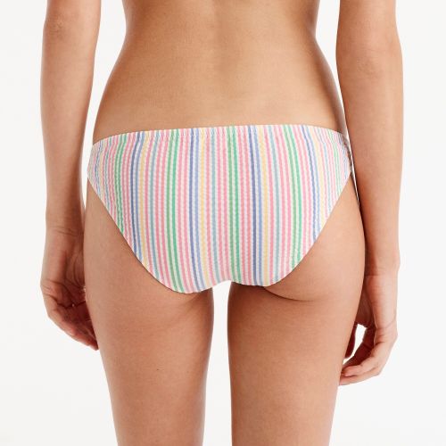 제이크루 Jcrew Lowrider bikini bottom in rainbow seersucker