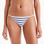 Jcrew Tieless string bikini bottom in nautical stripe