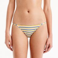 Jcrew Tieless string bikini bottom in sunshine stripe