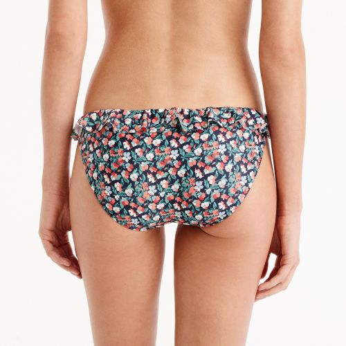 제이크루 Jcrew Ruffle hipster bikini bottom in Liberty Sarah floral