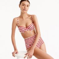 Jcrew Underwire bikini top in classic stripe