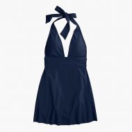 Jcrew Plunging halter swim dress