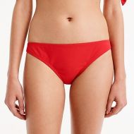 Jcrew Lowrider bikini bottom in piqué nylon