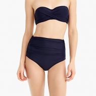 Jcrew High-waisted ruched bikini bottom