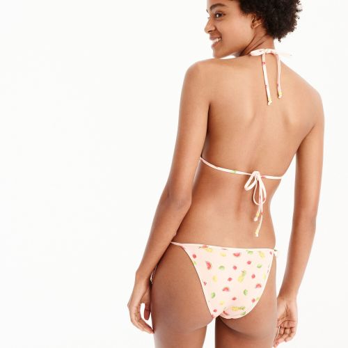 제이크루 Jcrew J.Crew Playa printed Miami string bikini bottom