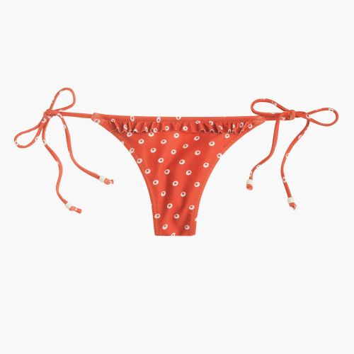 제이크루 Jcrew J.Crew Playa printed Maui ruffle bikini bottom