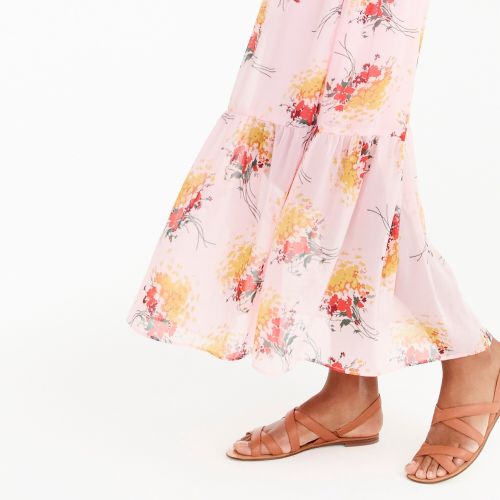 제이크루 Jcrew J.Crew Mercantile tiered maxi dress in sunburst bouquet print