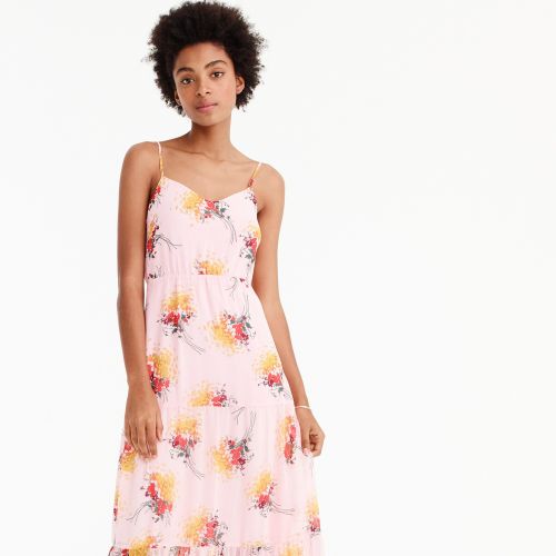 제이크루 Jcrew J.Crew Mercantile tiered maxi dress in sunburst bouquet print