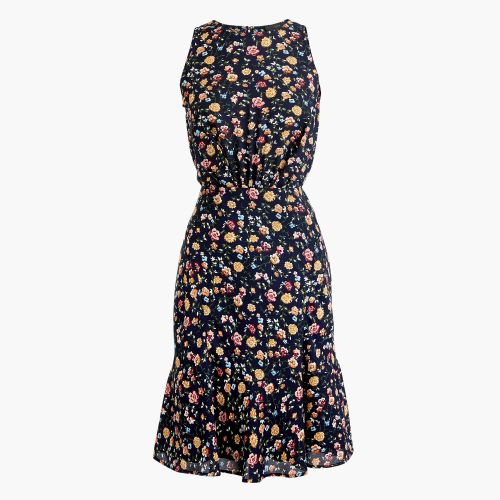 제이크루 Jcrew J.Crew Mercantile ruched-waist dress in vintage floral