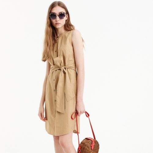 제이크루 Jcrew Sleeveless shirtdress in cotton poplin