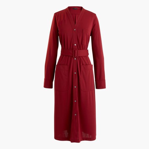 제이크루 Jcrew Long-sleeve belted knit dress