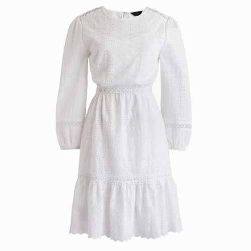 제이크루 Jcrew Eyelet flutter-hem dress