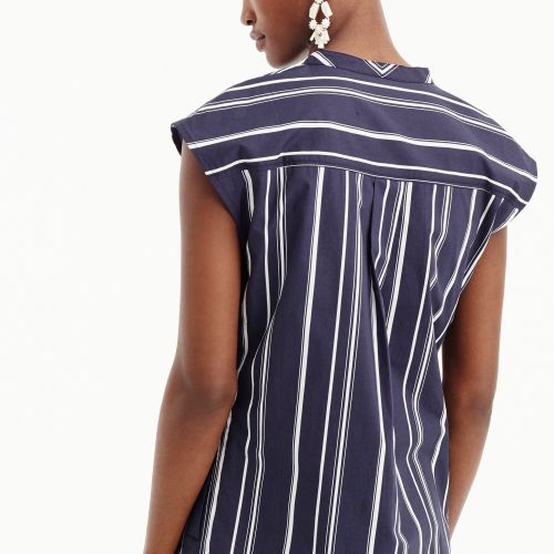 제이크루 Jcrew Easy tunic dress in striped poplin