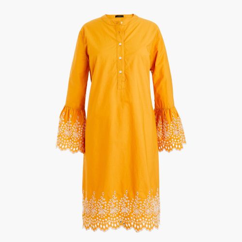 제이크루 Jcrew Eyelet bell-sleeve dress