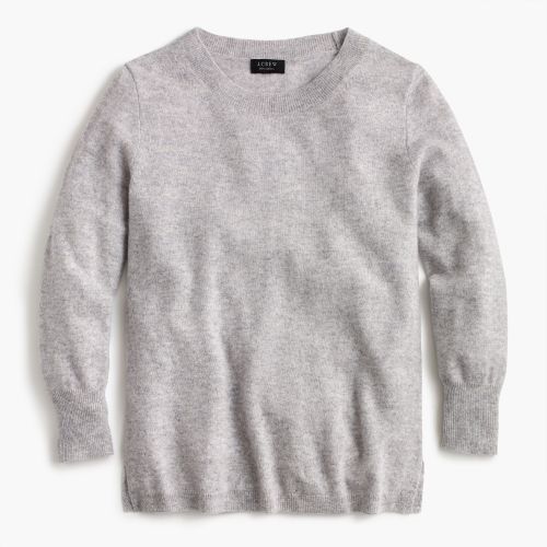 제이크루 Jcrew Three-quarter sleeve everyday cashmere crewneck sweater