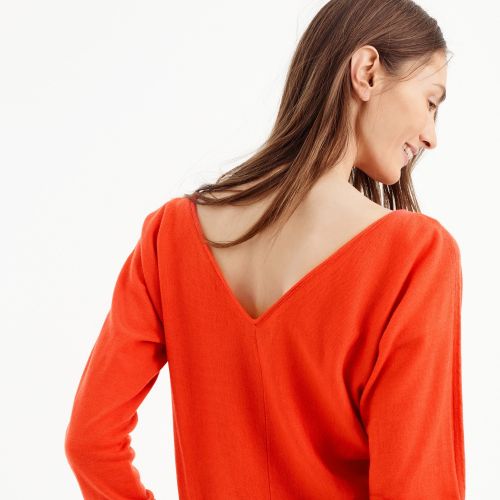 제이크루 Jcrew V-back pullover sweater in merino wool