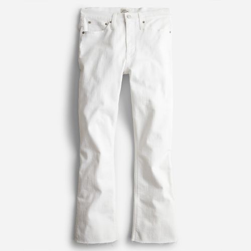 제이크루 Jcrew Billie demi-boot crop jean in white