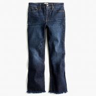 Jcrew Demi-boot crop jean with frayed hem